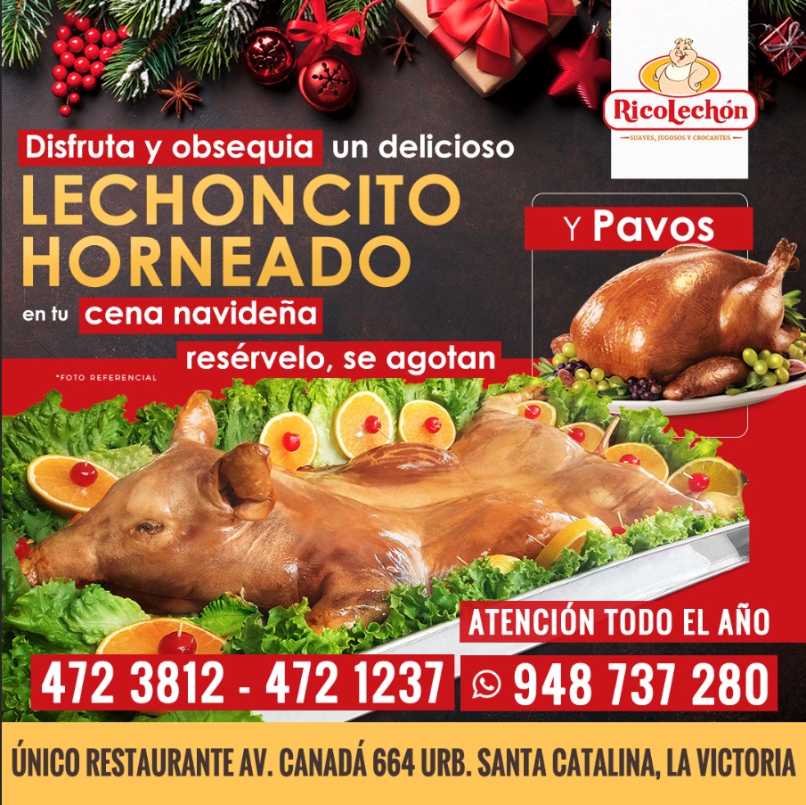 EVENTOS NAVIDEÑOS 2022 CON TU RICOLECHON HORNEADO